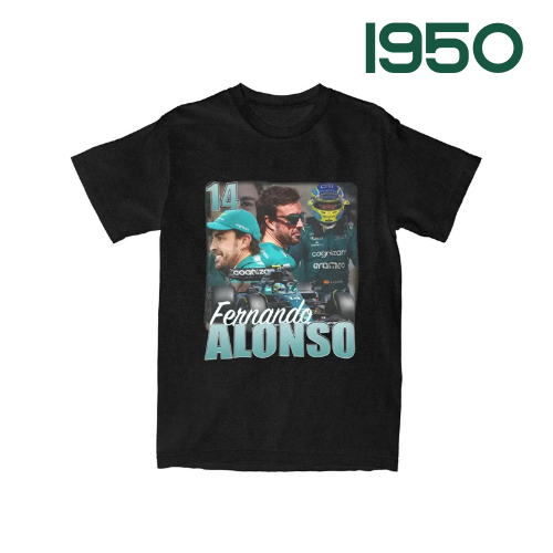 Camiseta Retrô - Fernando Alonso By 1950Crew